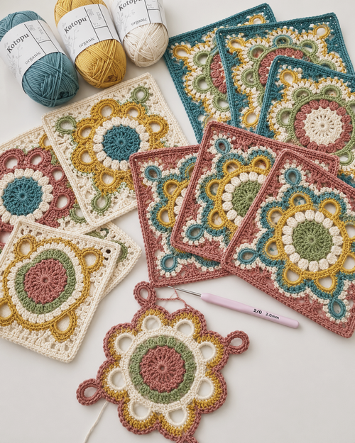 Turkish Crochet Square Pattern